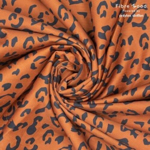 FIBRE MOOD FM Denim Leopard Brown FIBRE MOOD FM Denim Leopard Brown