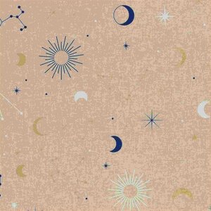 SWAFING STARS, MOON BLUE/GOLD