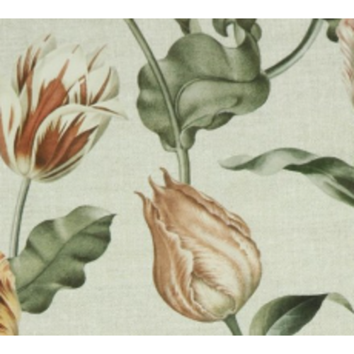 verhees Canvas Digital Flowers Linen