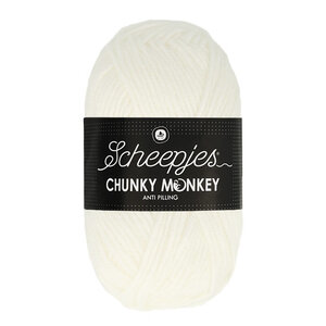 SCHEEPJES Scheepjes Chunky Monkey 100g - 1001 White