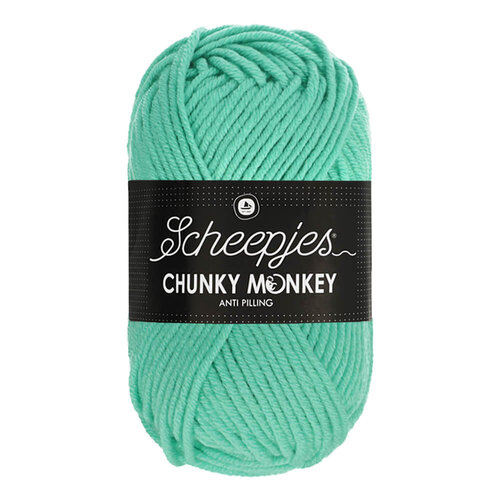 SCHEEPJES Scheepjes Chunky Monkey 100g - 1422 Aqua SCHEEPJES Scheepjes Chunky Monkey 100g - 1422 Aqua