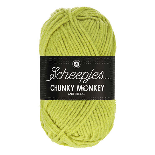 SCHEEPJES Scheepjes Chunky Monkey 100g - 1822 Chartreuse SCHEEPJES Scheepjes Chunky Monkey 100g - 1822 Chartreuse