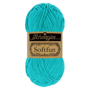 SCHEEPJES Scheepjes Softfun 50g - 2423 Bright Turquoise