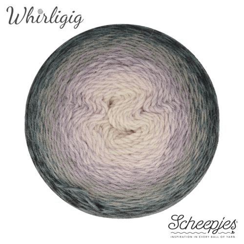 SCHEEPJES Scheepjes Whirligig 1x450g - 201 Grey to Lavender SCHEEPJES Scheepjes Whirligig 1x450g - 201 Grey to Lavender