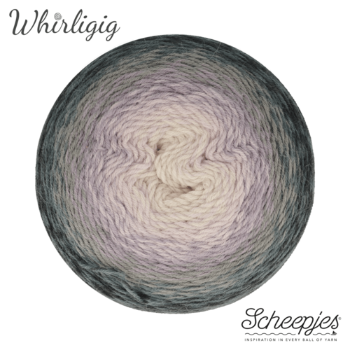 SCHEEPJES Scheepjes Whirligig 1x450g - 201 Grey to Lavender