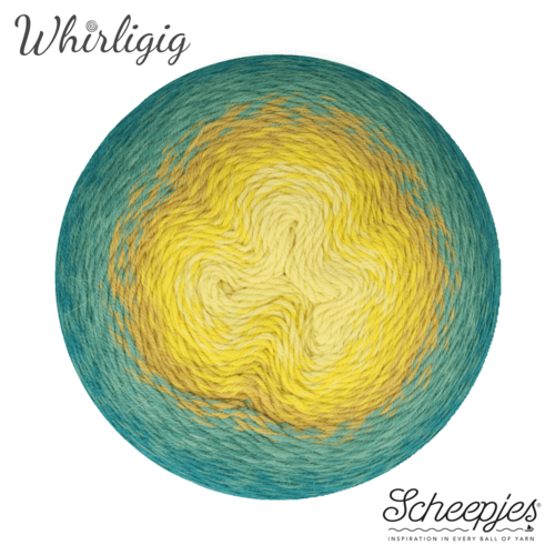 SCHEEPJES Scheepjes Whirligig 1x450g - 203 Teal to Yellow SCHEEPJES Scheepjes Whirligig 1x450g - 203 Teal to Yellow