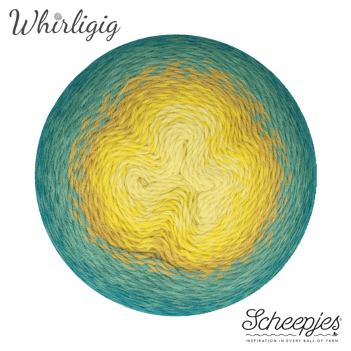 SCHEEPJES Scheepjes Whirligig 1x450g - 203 Teal to Yellow