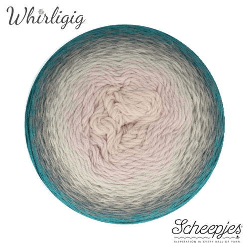 SCHEEPJES Scheepjes Whirligig 1x450g - 204 Teal to Lavender