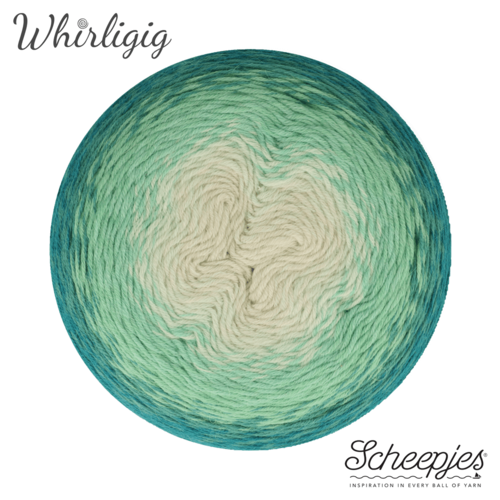 SCHEEPJES Scheepjes Whirligig 1x450g - 205 Teal to Ombré SCHEEPJES Scheepjes Whirligig 1x450g - 205 Teal to Ombré