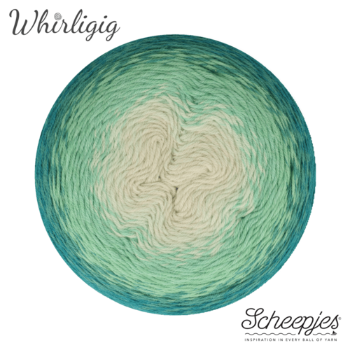 SCHEEPJES Scheepjes Whirligig 1x450g - 205 Teal to Ombré