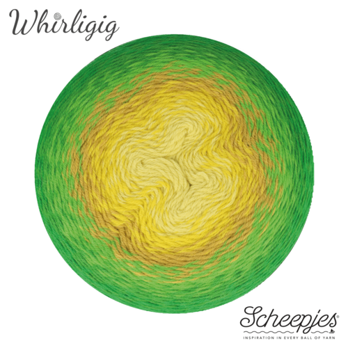 SCHEEPJES Scheepjes Whirligig 1x450g - 206 Green to Ochre SCHEEPJES Scheepjes Whirligig 1x450g - 206 Green to Ochre