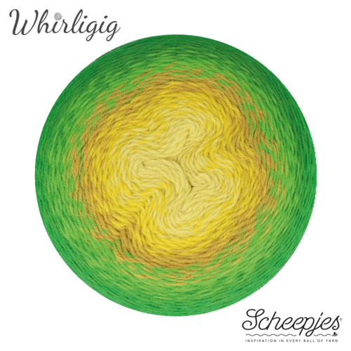 SCHEEPJES Scheepjes Whirligig 1x450g - 206 Green to Ochre