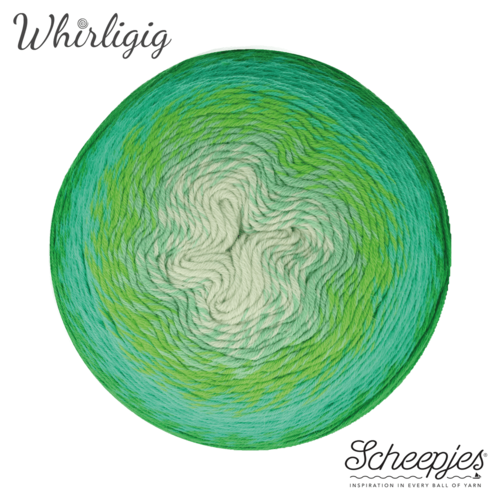 SCHEEPJES Scheepjes Whirligig 1x450g - 207 Green to Blue SCHEEPJES Scheepjes Whirligig 1x450g - 207 Green to Blue