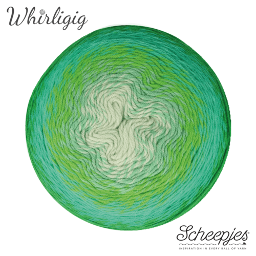 SCHEEPJES Scheepjes Whirligig 1x450g - 207 Green to Blue