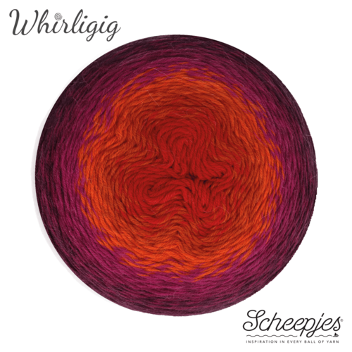 SCHEEPJES Scheepjes Whirligig 1x450g - 209 Plum to Red SCHEEPJES Scheepjes Whirligig 1x450g - 209 Plum to Red