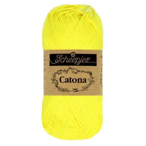 SCHEEPJES Scheepjes Catona 50g - 601 Neon yellow SCHEEPJES Scheepjes Catona 50g - 601 Neon yellow