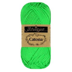 SCHEEPJES Scheepjes Catona 50g - 602 Neon green