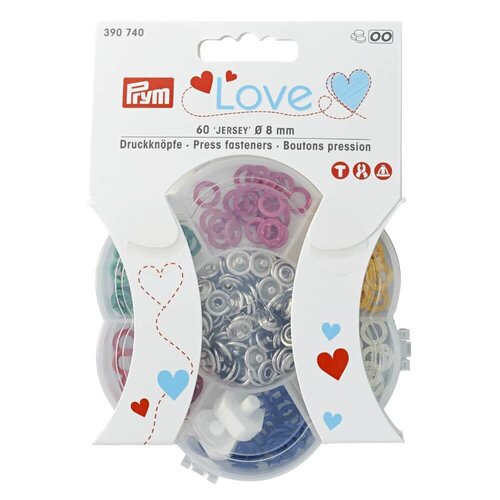 PRYM PRYM LOVE DRUKKNOPEN JERSEY 8MM - 6 KLEUREN