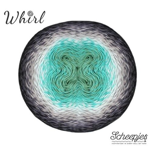 SCHEEPJES Scheepjes Whirl 1000 m - 785 Minty Black Velvet SCHEEPJES Scheepjes Whirl 1000 m - 785 Minty Black Velvet