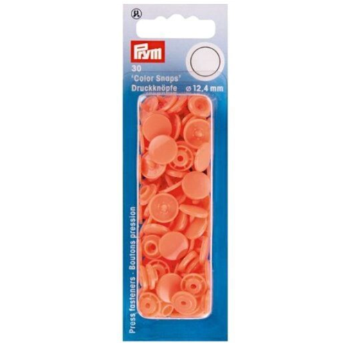 PRYM PRYM DRUKKNOPEN 12.4MM ZALMROZE PRYM PRYM DRUKKNOPEN 12.4MM ZALMROZE