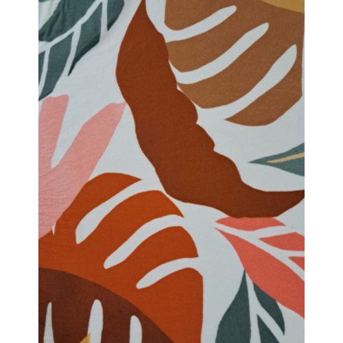 COMME CA Monstera mint, roze, roest COMME CA Monstera mint, roze, roest