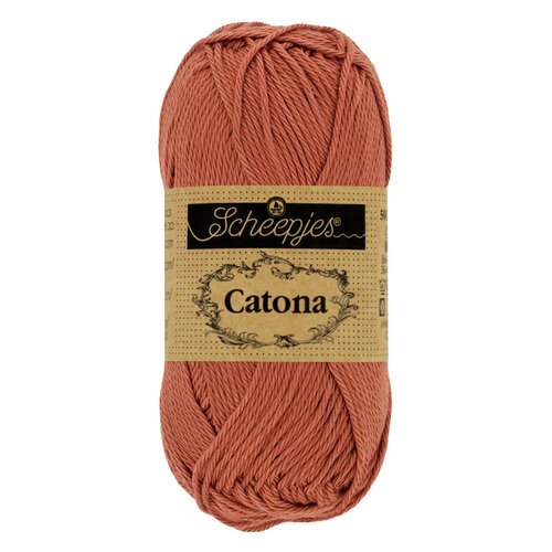 SCHEEPJES Scheepjes Catona 50g - 504 Brick Red