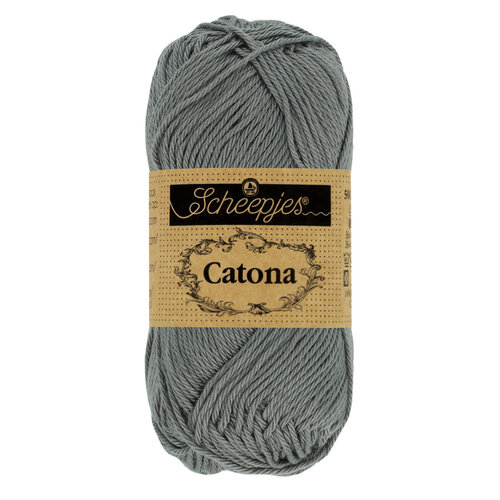 SCHEEPJES Scheepjes Catona 50g - 242 Metal Grey