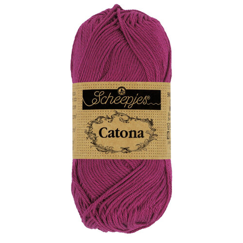 SCHEEPJES Scheepjes Catona 50g - 128 Tyrian Purple