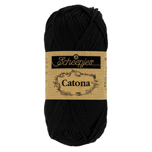 SCHEEPJES Scheepjes Catona 50g - 110 Jet Black