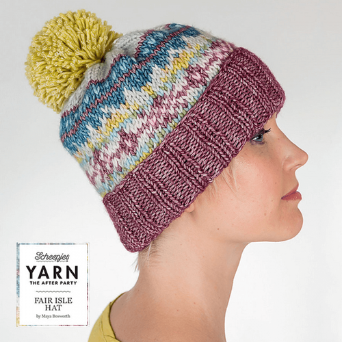 SCHEEPJES YARN THE AFTER PARTY NR.07 FAIR ISLE HAT NL