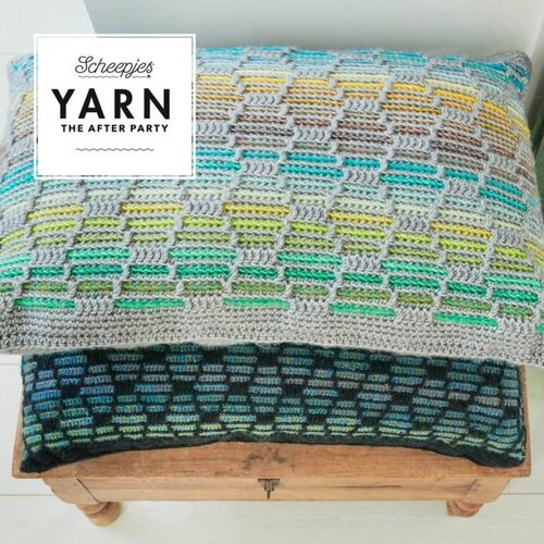 SCHEEPJES YARN THE AFTER PARTY NR.50 HONEYCOMB CUSHION NL