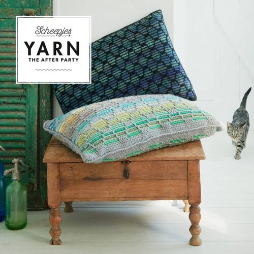 SCHEEPJES YARN THE AFTER PARTY NR.50 HONEYCOMB CUSHION NL
