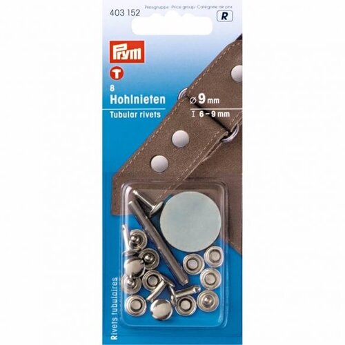 PRYM Prym Holle nieten materiaaldikte 6-9mm zilver