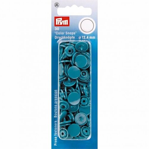 PRYM PRYM DRUKKNOPEN 12.4MM DONKER TURQUOISE