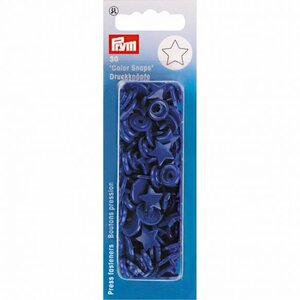 PRYM PRYM DRUKKNOPEN STER ROYAL BLAUW