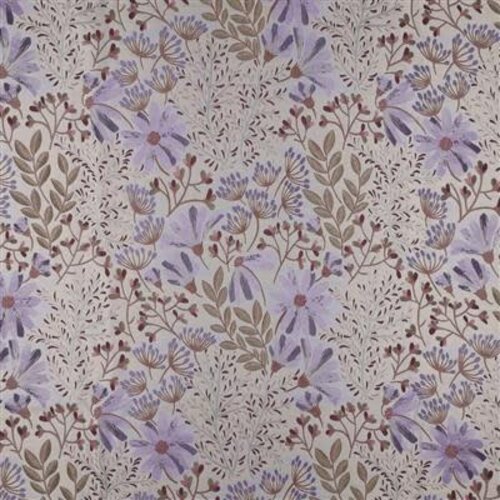 Jacquard purple flowers