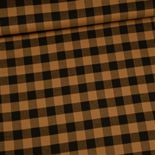 Brown and black buffalo check Brown and black buffalo check