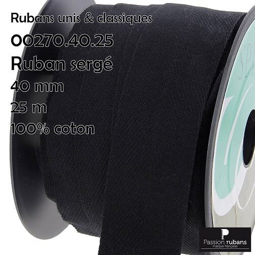 Tassenband 40mm- zwart