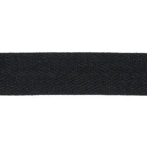 Tassenband 25mmm- zwart