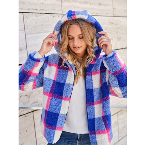 ATELIER JUPE Blauw en roze teddy ATELIER JUPE Blauw en roze teddy