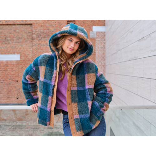 ATELIER JUPE Groene en camel teddy ATELIER JUPE Groene en camel teddy