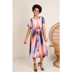 ATELIER JUPE Soft coloured tie dye viscose