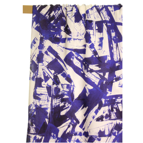 ATELIER JUPE White and blue graphic print