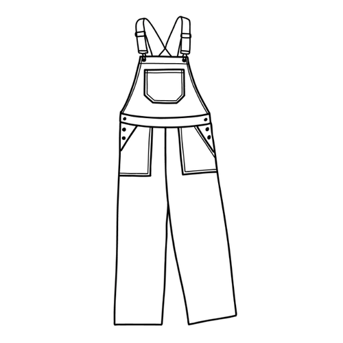 ATELIER JUPE Elsie dungarees - Paper pattern