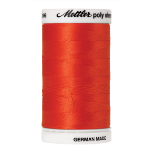 METTLER POLY SHEEN N°40 - 800m  - 1304 Red Pepper