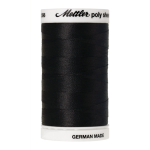 METTLER POLY SHEEN N°40 - 800m  - 0020 Black