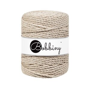 BOBBINY Macrame 5mm – Golden Beige LE - ropes 3PLY