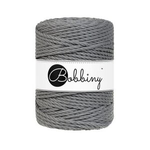 BOBBINY Macrame 5mm – Stone Grey - ropes 3PLY