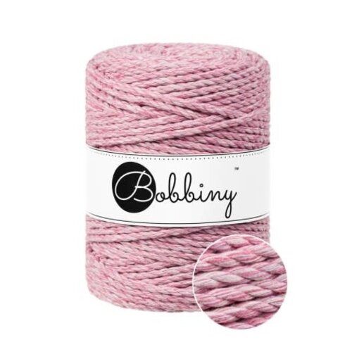 BOBBINY Macrame 5mm – Raspberry Shake LE - ropes 3PLY