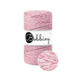 BOBBINY Macrame 3mm – Raspberry Shake LE - ropes 3PLY